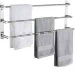 Handtuchhalter 3 Stangen Edelstahl SUS304 Wandmontage 75 CM Geb&uuml;rstet