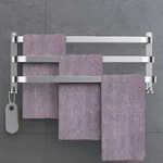 Handtuchhalter ohne Bohren Silber Wand Bad K&uuml;che Set Silber12 60CM