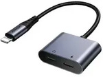 2-in-1 Audio-Adapter Joyroom SY-L02 Lightning auf Double Lightning (schwarz)