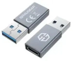 GrauGear G-AD-CTA-10G - USB-A - USB-C - Silber - 3.2 Gen2 Type-C Adapter