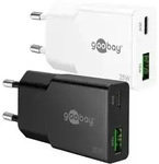 Goobay 75733 USB-CTM PD GaN Dual-Schnellladeger&auml;t Slim (25 W) schwarz, schwarz - 1x