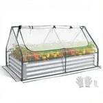 VEVOR Hochbeet Metall 180x90x30 cm, Rechteckiges Gartenbeet, Pflanzkasten-Set...