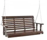 VEVOR Hollywoodschaukel Zedernholz, 1370x710x600mm, Terrassenschaukel f&uuml;r Hof...