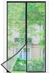 Fliegengitter Balkont&uuml;r Magnet Klettband ohne Bohren 80*220cm Schwarz
