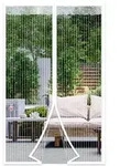 DIKER Magnet Fliegengitter T&uuml;r 120x200cm Wei&szlig; Ohne Bohren