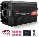 VEVOR 3500 W Wechselrichter, 12 V DC auf 230 V AC, reiner Sinus-Wechselrichter,