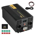 VEVOR Wechselrichter mit reiner Sinuswelle, 3000 Watt, DC 24 V auf AC 230 V,