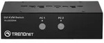 TRENDnet KVM Switch 2-Port DVI/USB/Audio mit Kabeln Signalsteuerung KVM KVM Switches