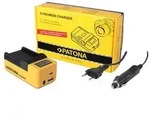 PATONA Synchron USB Ladeger&auml;t f. Canon NB4L NB-4L NB5L mit LCD-Display