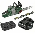 Set Akku-Kettens&auml;ge GMAK 36/40 + 2 x 18V LI-ION Akku 2 0 Ah +