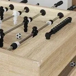 vidaXL Tischfu&szlig;balltisch Sonoma-Eiche 146,5 x 74 x 85 cm Holzwerkstoff