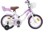 vidaXL Kinderfahrrad Mit St&uuml;tzr&auml;dern 16 Zoll f&uuml;r 4-6 Jahre alt Lila