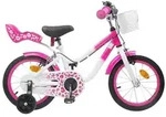 vidaXL Kinderfahrrad Mit St&uuml;tzr&auml;dern 14 Zoll f&uuml;r 3-5 Jahre alt Rosa