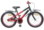 vidaXL Kinderfahrrad 18 Zoll f&uuml;r 5-7 Jahre alt Blau Schwarz