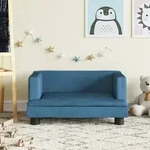 vidaXL Kindersofa Blau 60x40x30 cm Samt