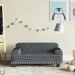 vidaXL Kindersofa Dunkelgrau 70x45x30 cm Samt