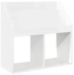vidaXL Kinderregal Hochglanz Wei&szlig; 72,5 x 29,5 x 69 cm Holzwerkstoff