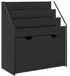 vidaXL Kinderregal Schwarz 60 x 29,5 x 69 cm Holzwerkstoff