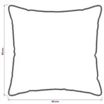 vidaXL Kopfkissen 2 pcs Beige 80 x 80 cm Kapokfaser