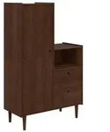 vidaXL Schrank BILBAO Karamell 100 x 45 x 160 cm