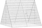 vidaXL Hasenk&auml;fig Silber 110 x 100 x 85 cm Verzinkter Stahl