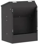 vidaXL Kaninchenf&uuml;tterer Schwarz 33,5 x 25,5 x 45,5 cm