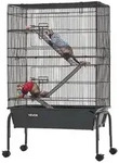VEVOR Kleintierk&auml;fig Metall Frettchenk&auml;fig Kleintiergehege 63x36x101 cm,...