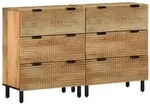 vidaXL Sideboards 2 Stk. Braun 60x33x75 cm Massivholz Mango