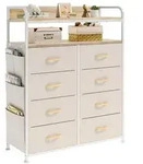Kommode mit 8 Schubladen aus Stoff, Flur Schrank, Kommoden & Sideboards,