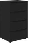 vidaXL Stauraumschr&auml;nke Schwarz 60 x 48 x 105 cm Holzwerkstoff