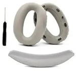 Ersatz-Ohrpolster und Kopfband-Set kompatibel mit Sony WH-1000XM2 / MDR-1000X -