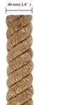 vidaXL Juteseil 10 m L&auml;nge 40 mm St&auml;rke