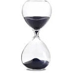 Sanduhr 'Time Out' 60 Minuten, dunkelblau