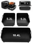Zimoer 3Pcs Hei&szlig;luftfritteuse Zubeh&ouml;r f&uuml;r Ninja Foodi Flexdrawer 10,4 L...