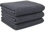 Microfaser Geschirrt&uuml;cher 3er Set Grau, Super saugf&auml;hig 40x56cm