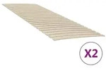 vidaXL Ersatz-Lattenrost mit 48 Latten 2 Stk. 80x200 cm