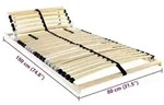 vidaXL Bett-Lattenrost Braun 80 x 190 cm Massivholz Buche