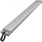 VEVOR Teleskop-Arbeitsplanke aus Aluminium, 1,8_2,7 m, 227 kg Tragkraft, 31,8 cm