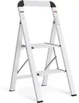 Leiter Aluminium 2 Stufen Klappbar Handlauf 150kg Silber 2 Stufen