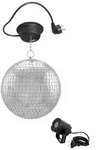 Spiegelkugel Komplettset 20cm mit Motor, LED Pinspot (warmweiss) und...