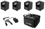 EUROLITE Set 4x AKKU UP-1 + SB-4 Soft-Bag + QuickDMX Funksender