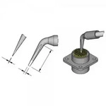 JBC L&ouml;tspitze Serie C245 Sondertypen, C245771/1,0 mm, mei&szlig;elform, gewinkelt