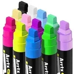 Arrtx Acrylstifte Marker 12 St&uuml;ck Keil-Spitze 10mm f&uuml;r breite Markierungen -
