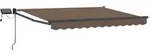 vidaXL Manuelle Gelenkarmmarkise mit LEDs Taupe