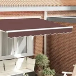 vidaXL Markisenvolant f&uuml;r 2,5 m Rahmen Braun 2,3x0,2 m