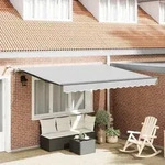 vidaXL Markise mit Anthrazit 3 x 2,5 m Metall