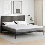 vidaXL Matratzenauflage Wei&szlig; 180 x 200 cm Jacquard Stoff