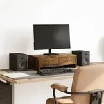vidaXL Monitorst&auml;nder mit Schubladen R&auml;uchereiche 50x27x15 cm