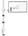 Monitorarm Einstellbar Stehh&ouml;he VESA 75 100 80cm pole Wei&szlig;