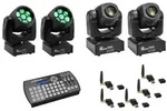 EUROLITE Set 2x LED TMH-W63 + 2x LED TMH-S30 + USB QuickDMX + Easy Show